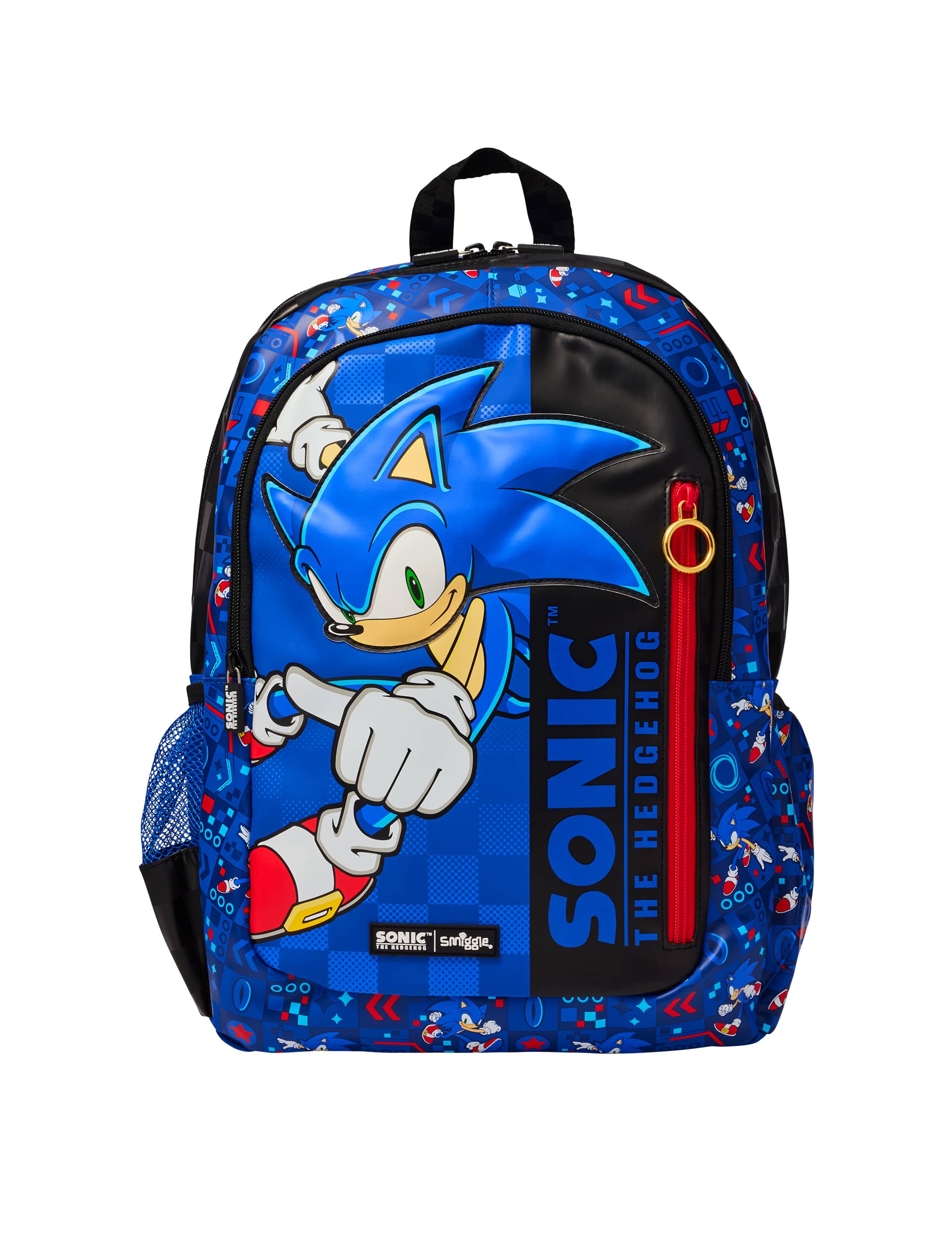 Smiggle Kids Sonic Printed Backpack (3+ Yrs) - Dark Blue, Dark Blue