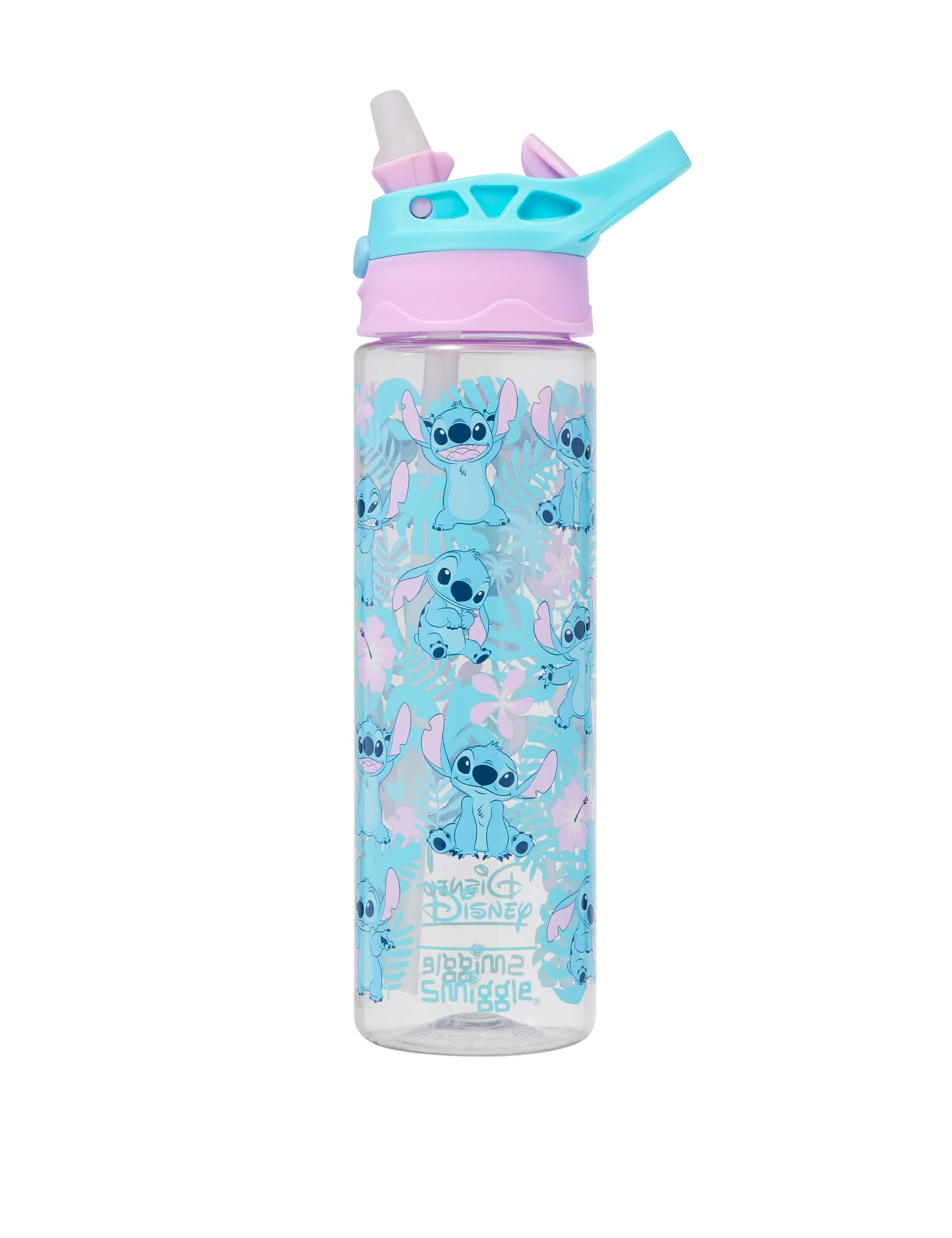 Smiggle Kids Printed Water Bottle (3+ Yrs) - Light Blue, Light Blue