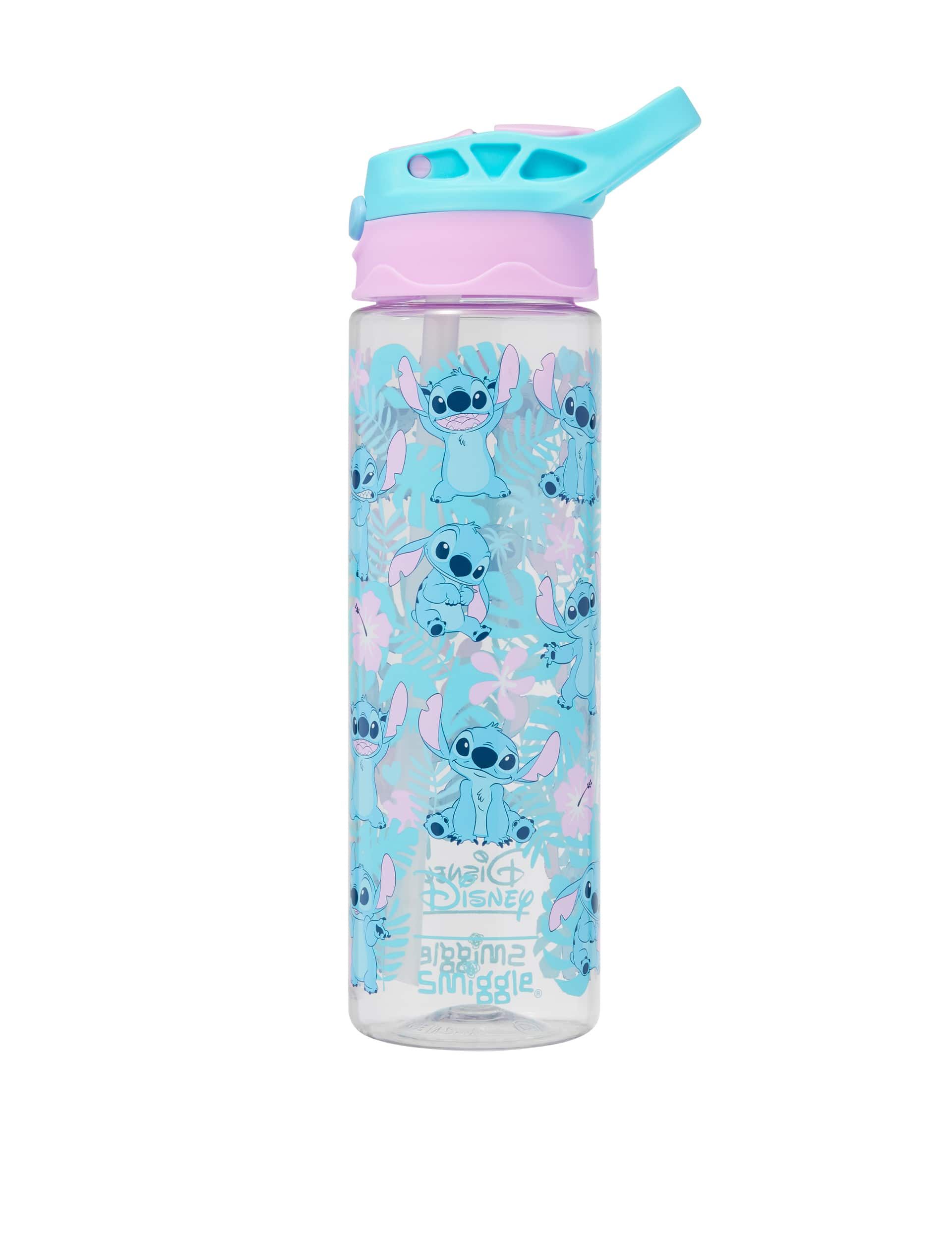 Smiggle Kids Lilo & Stitch Water Bottle (3+ Yrs) - Light Blue, Light Blue