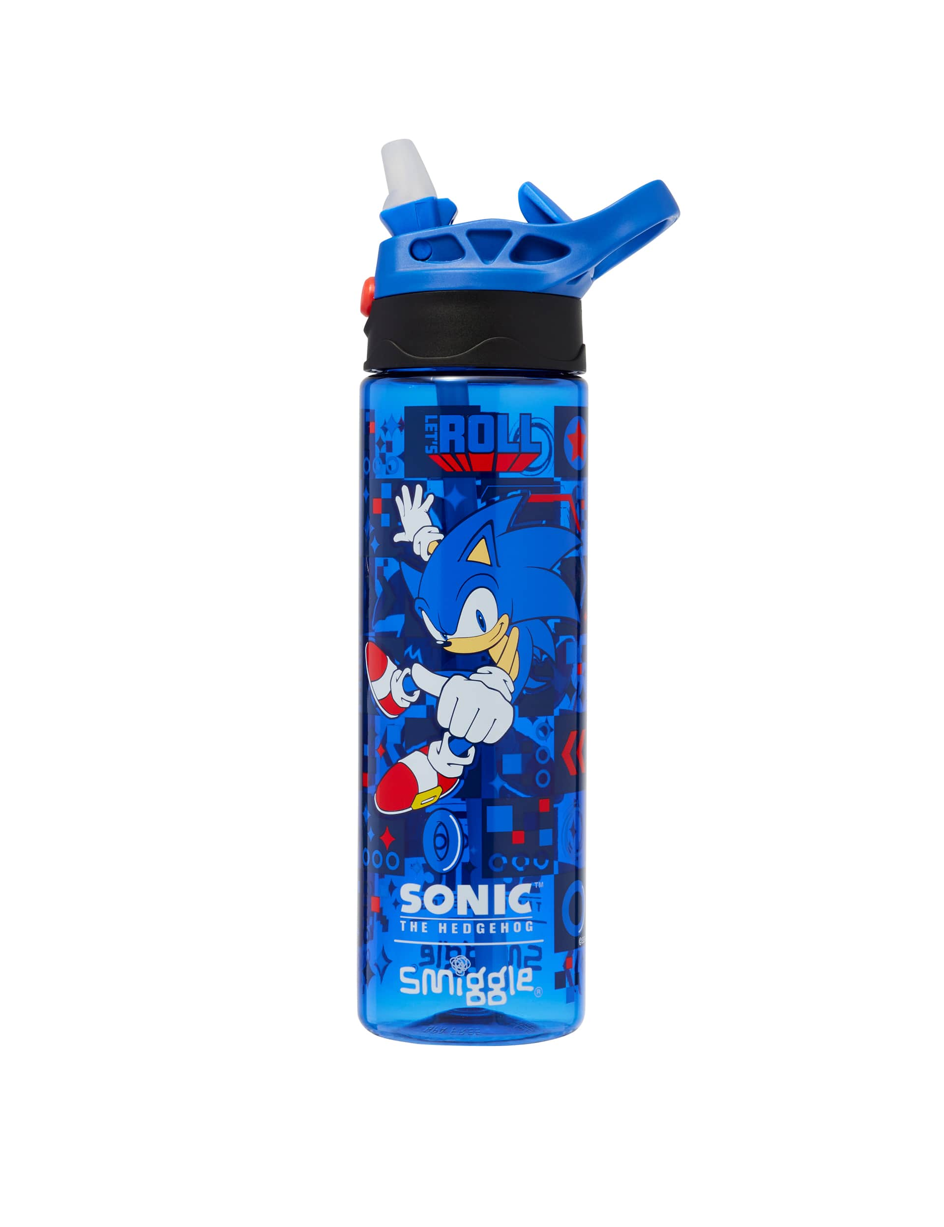 Smiggle Kids Printed Water Bottle (3+ Yrs) - Dark Blue, Dark Blue