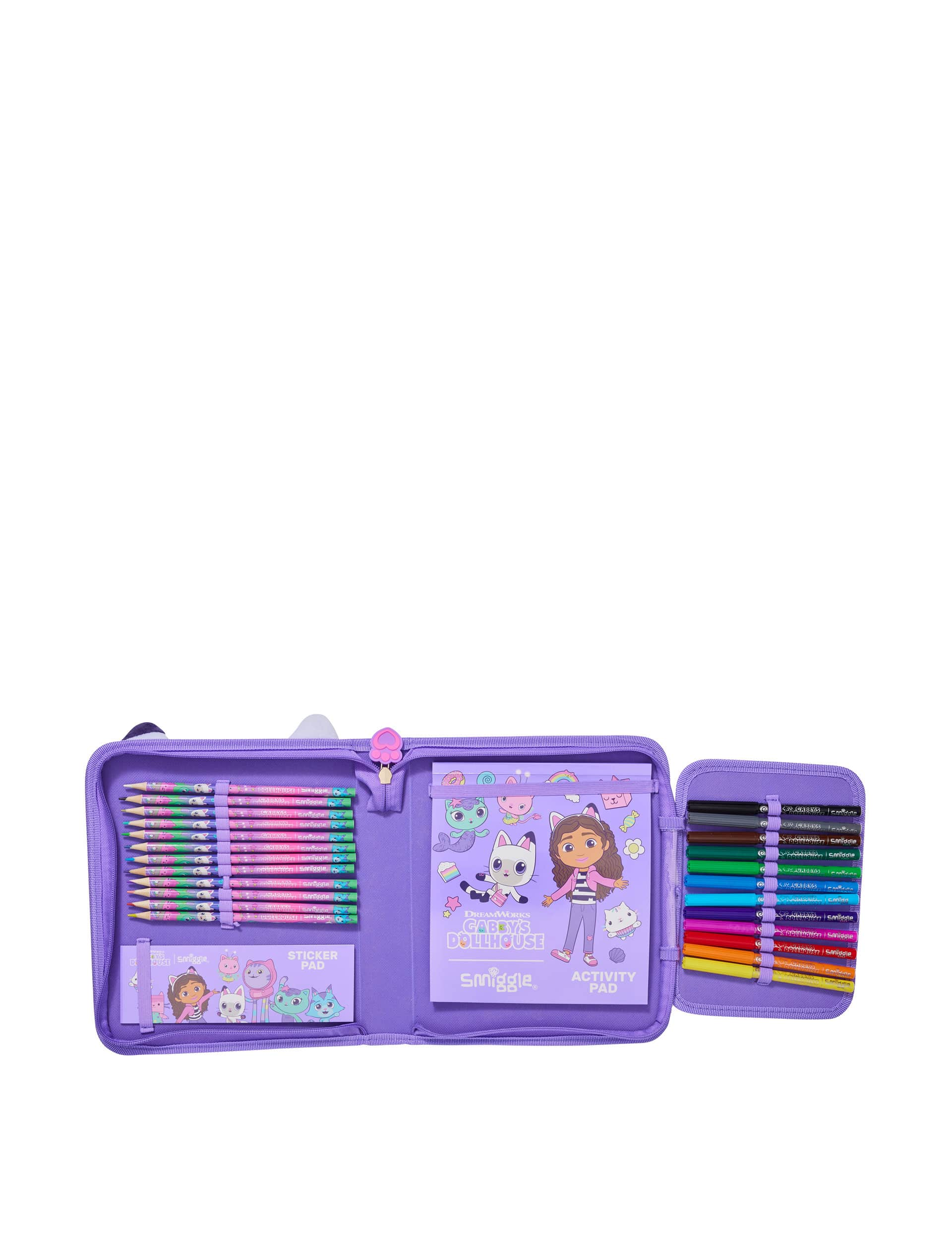 Smiggle Kids Printed Pencil Case - Purple Mix, Purple Mix