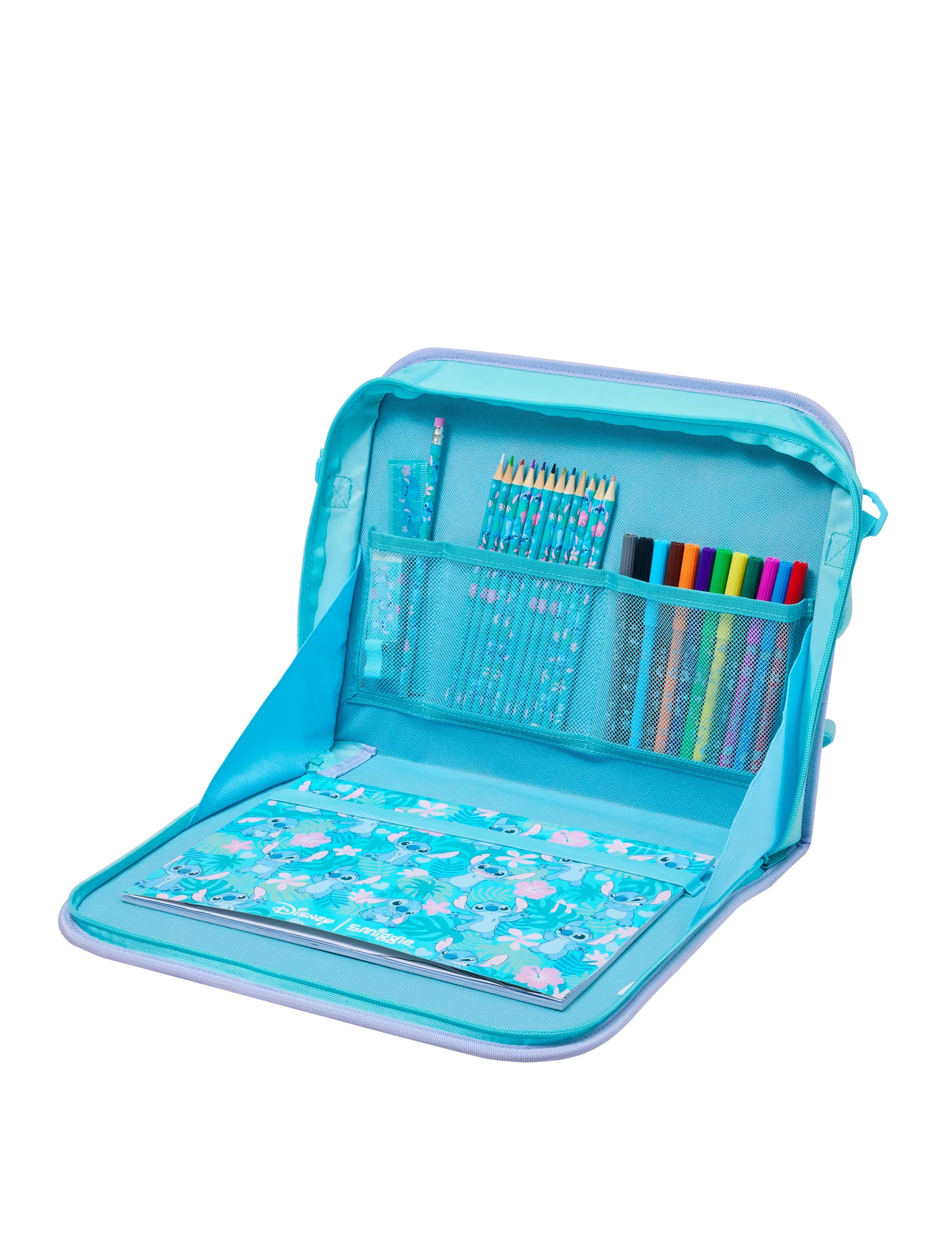 Smiggle Kids Colouring Creativity Set (3+ Yrs) - Light Blue, Light Blue