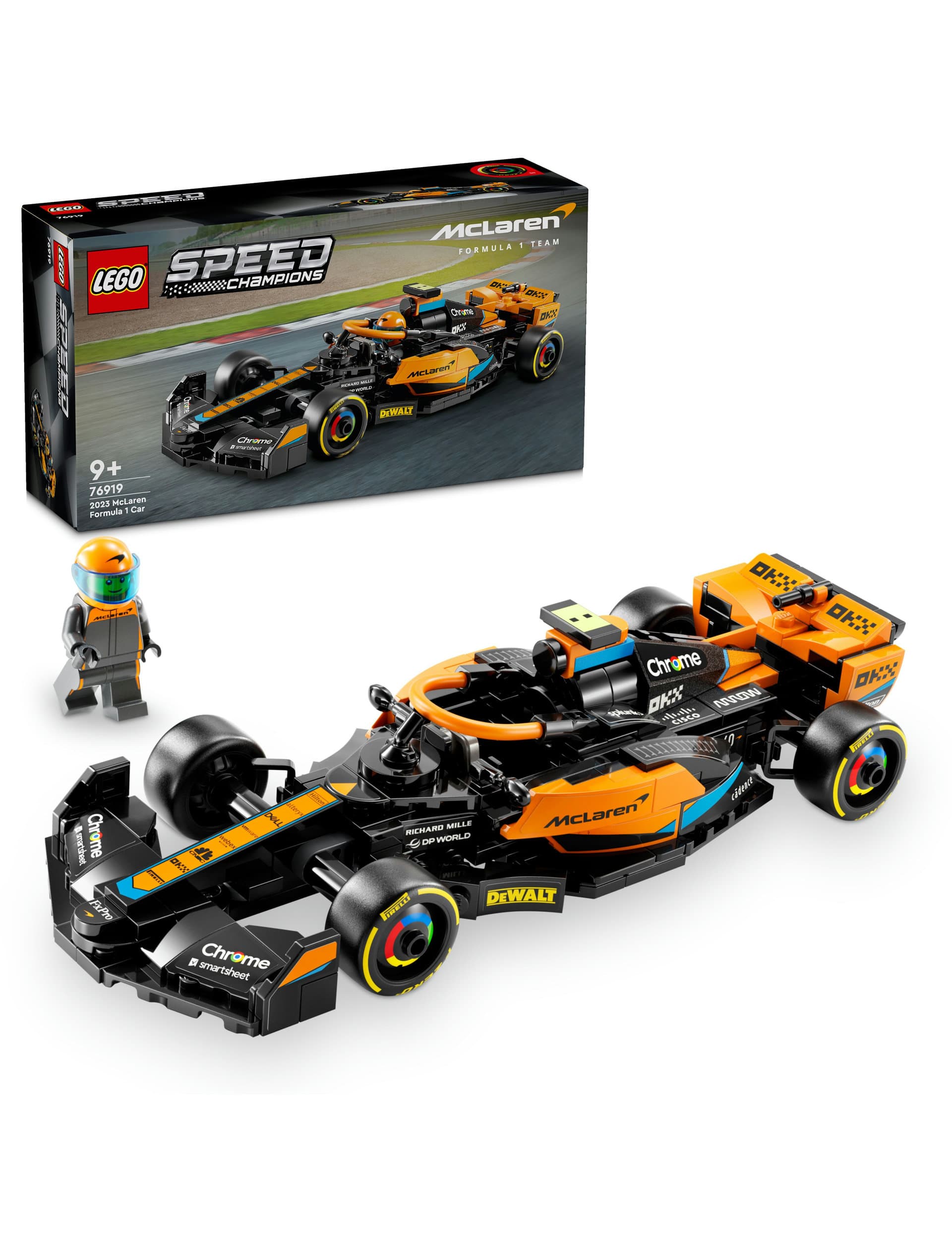 LEGO Speed Champions 2023 McLaren Formula 1 Race Car 76919 (9+ Yrs)