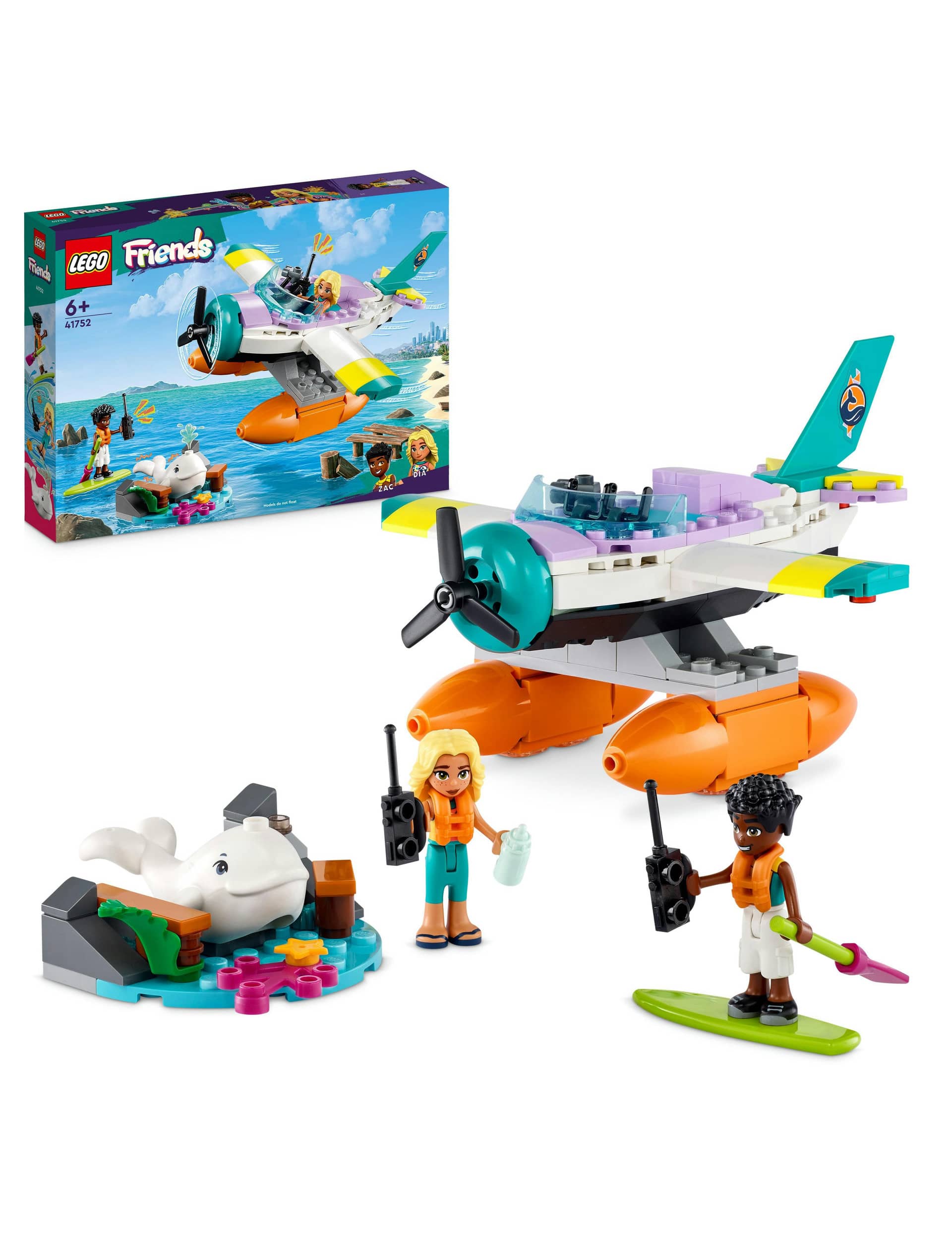 LEGO Friends Sea Rescue Plane Toy Playset 41752 (6+ Yrs)