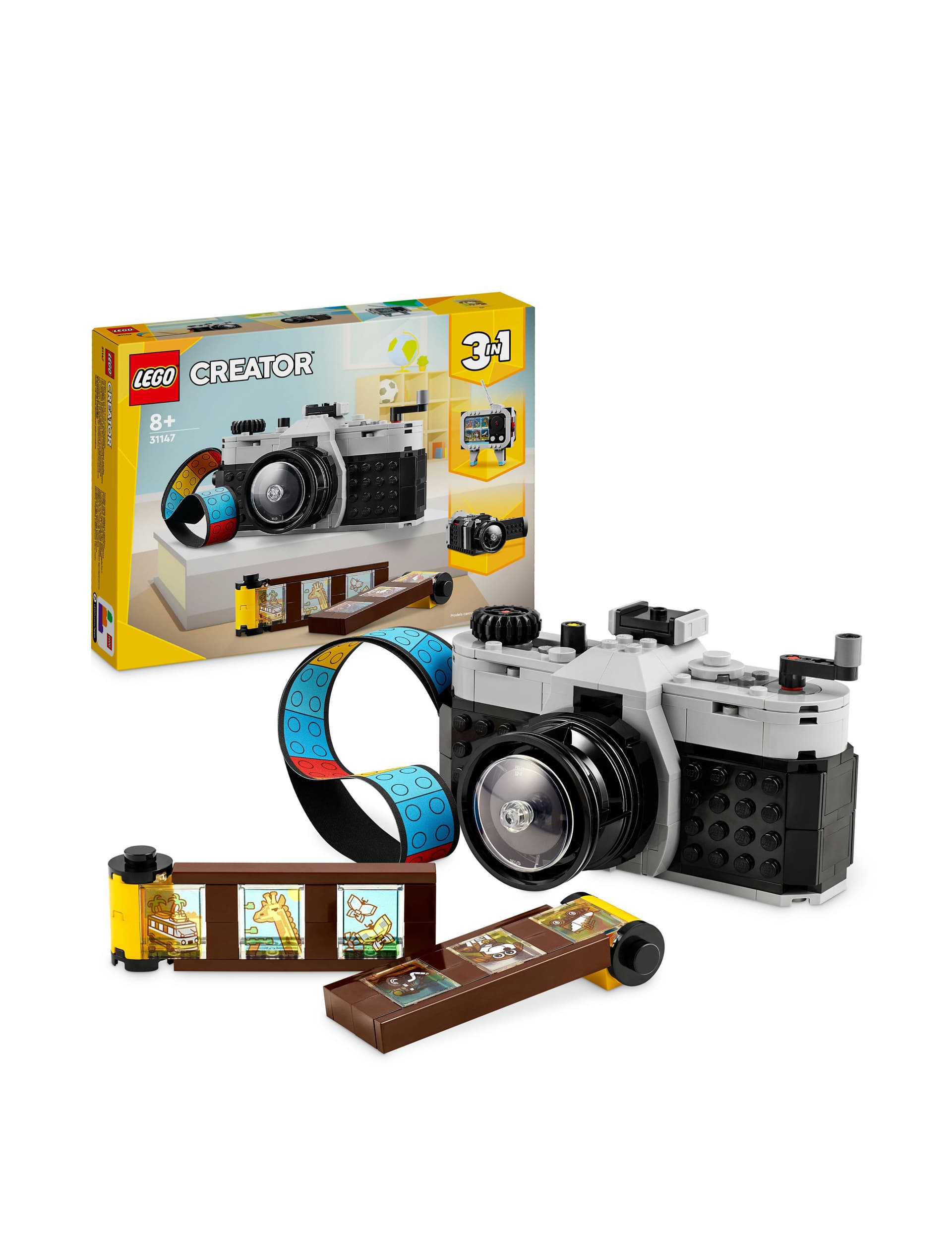 LEGO Creator 3in1 Retro Camera Toy Set (8+ Yrs)