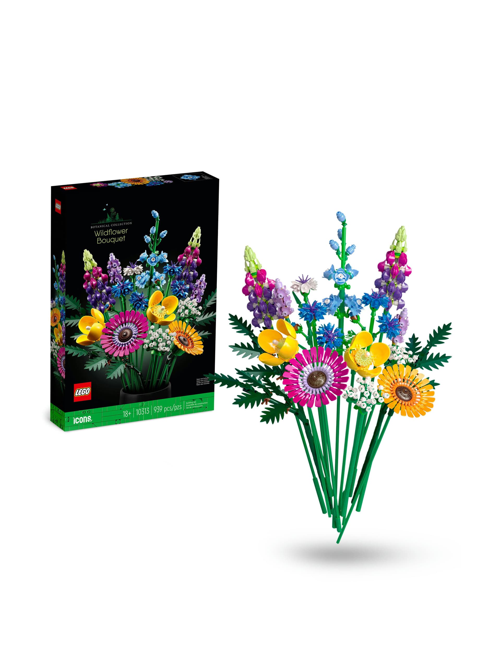 LEGO Icons Wildflower Bouquet Set for Adults 10313 (18+ Yrs)