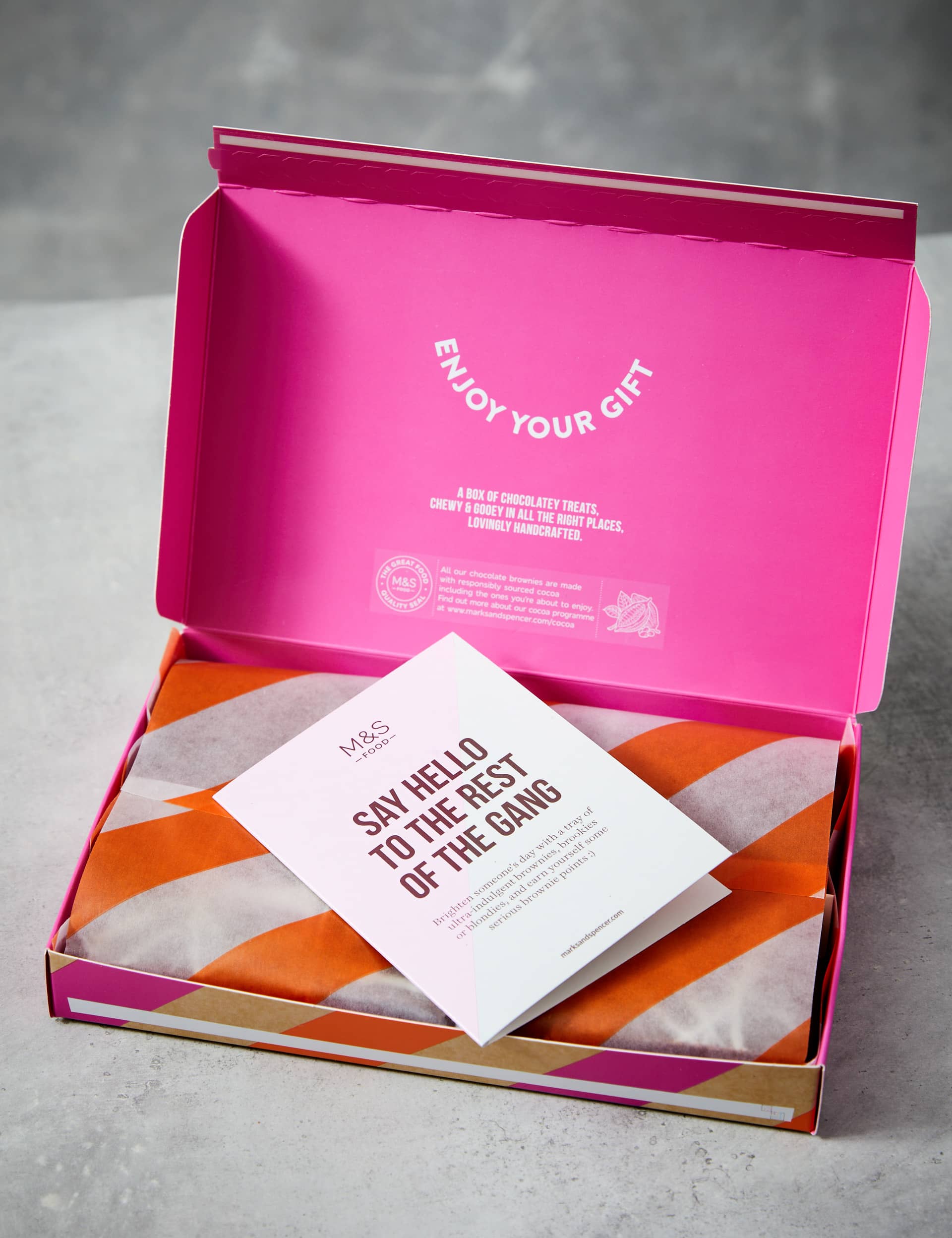 M&S 3 Indulgent Chocolate Brownies & 3 Brookies Letterbox Gift