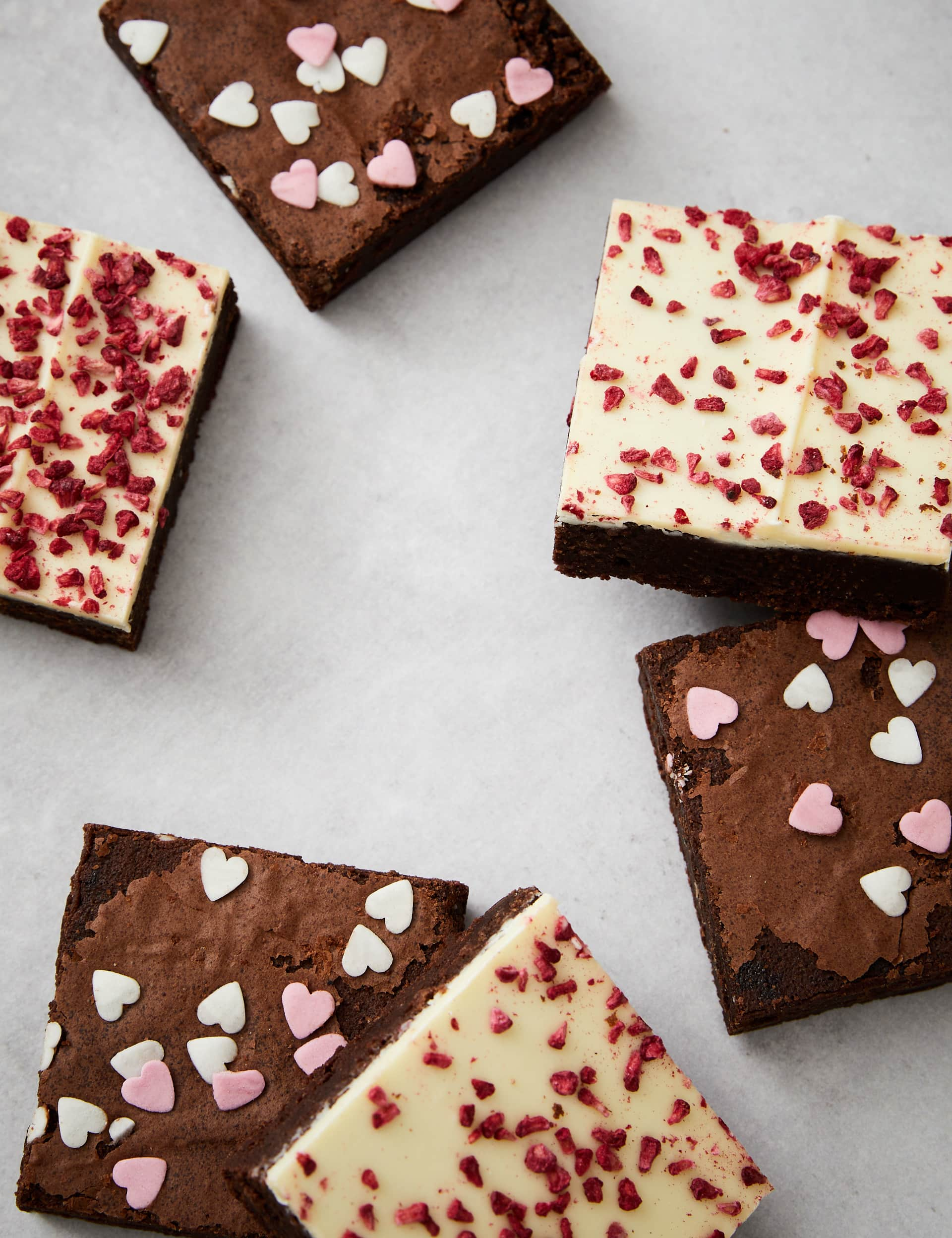 M&S White Chocolate & Raspberry Topped & 3 Indulgent Chocolate Brownies