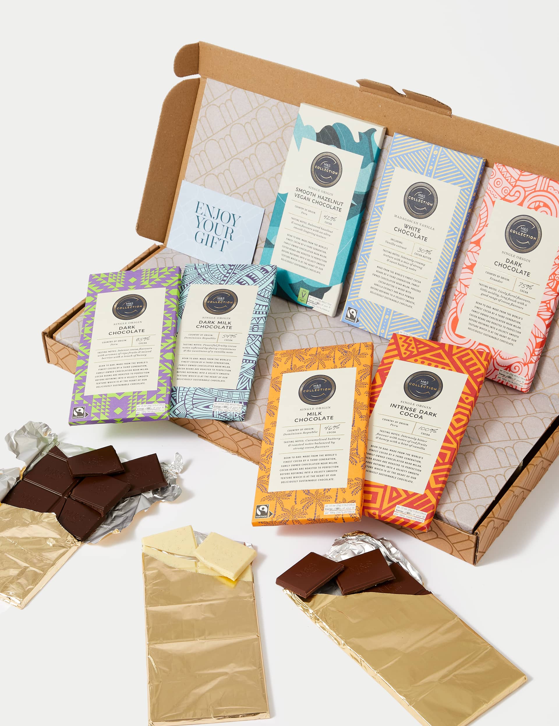 Collection Single Origin Chocolate Bars Letterbox Gift