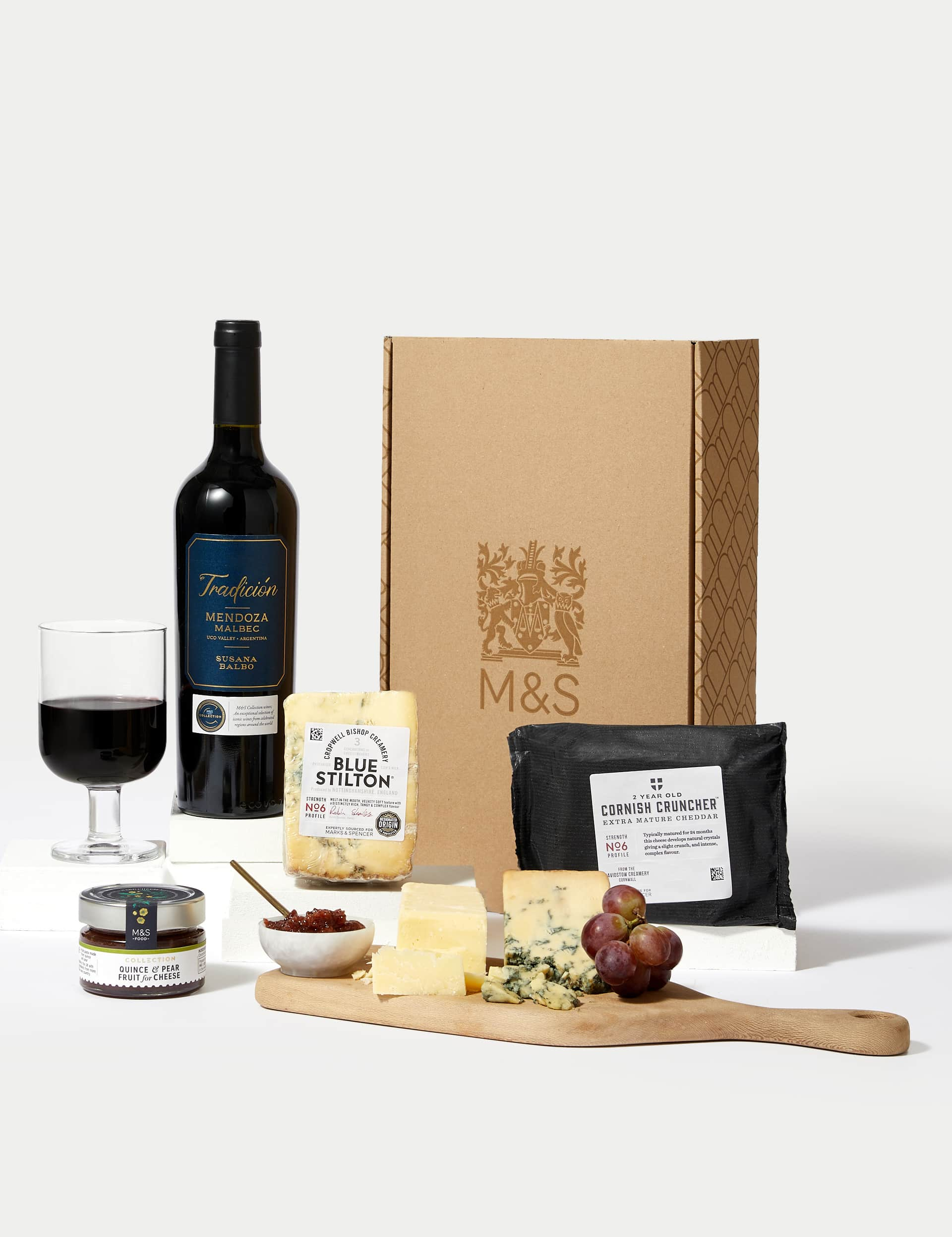 M&S Red Wine & Cheese Gift Box