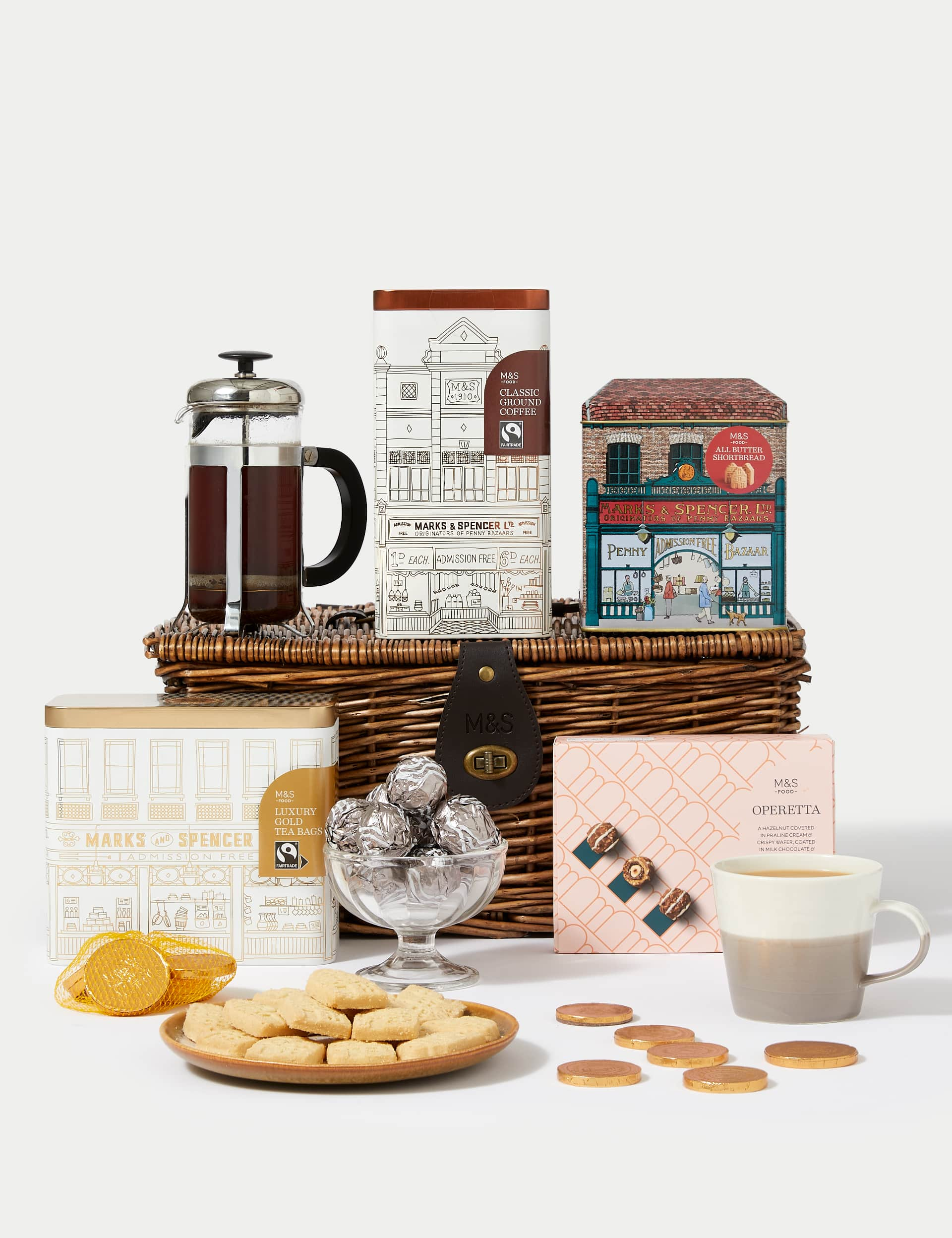 M&S The Heritage Tea Coffee & Treats Hamper