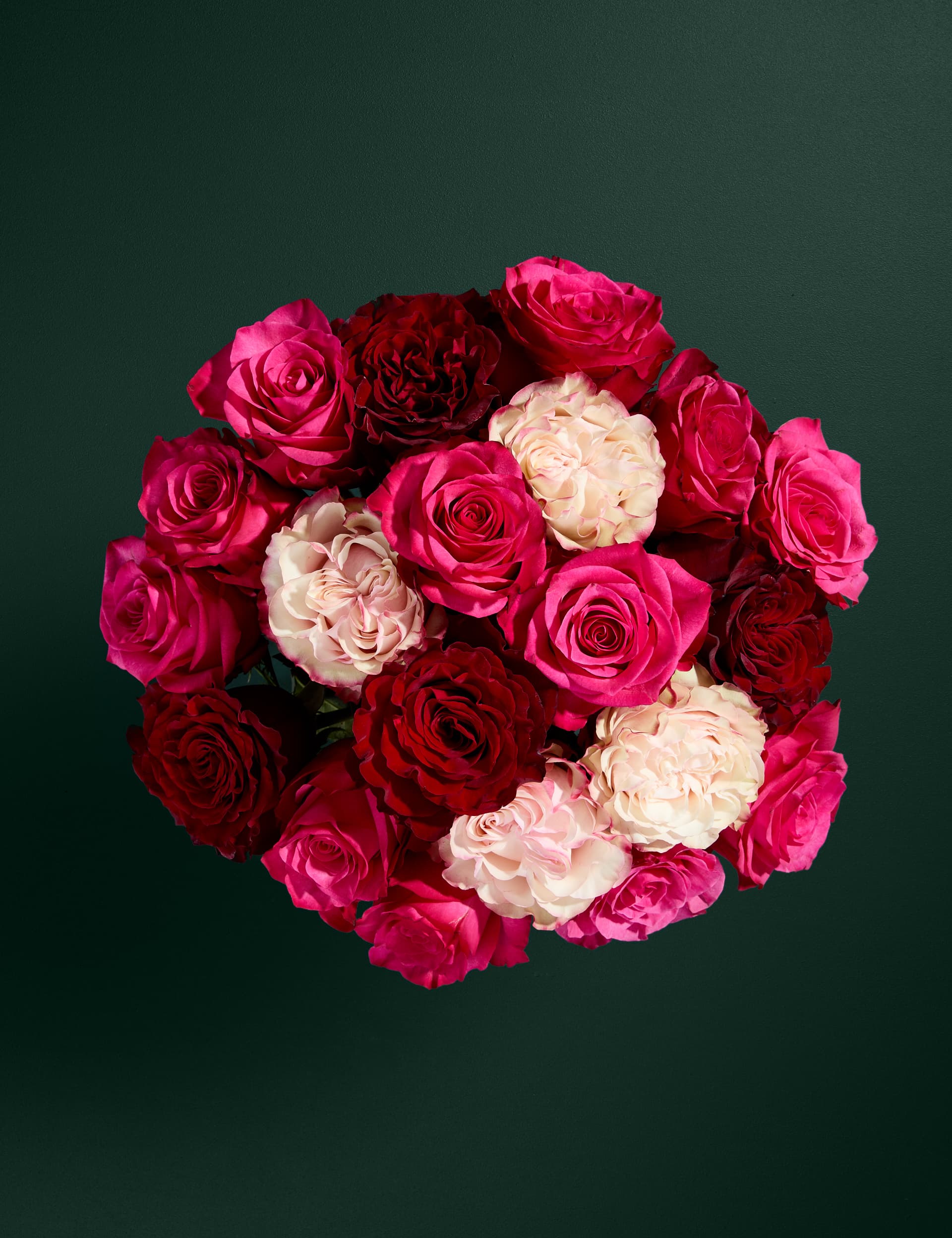 M&S Cerise, Red & Pink Mixed Rose Bouquet