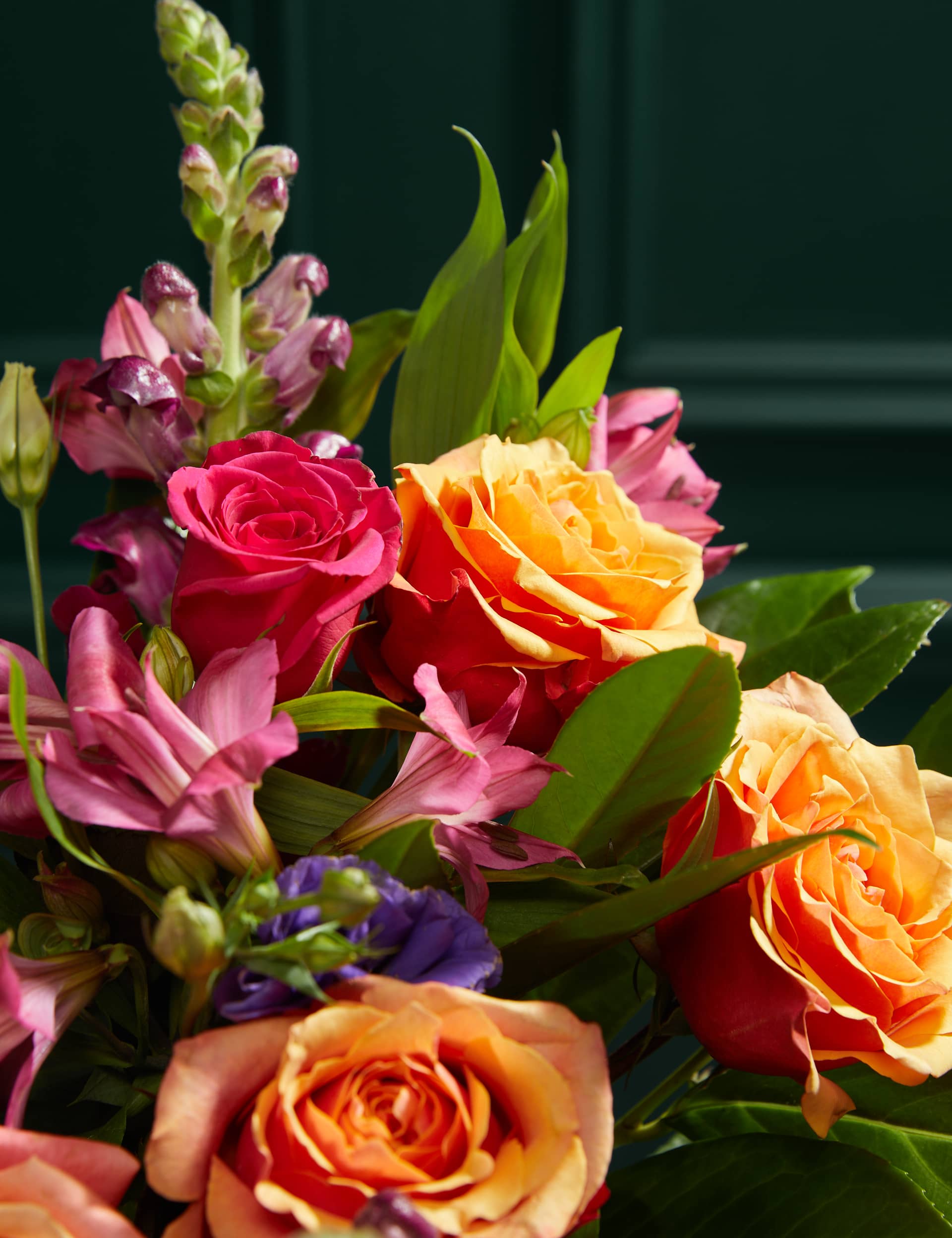 M&S Roses, Lisianthus & Antirrhinum Bright Bouquet with Belgian Classics