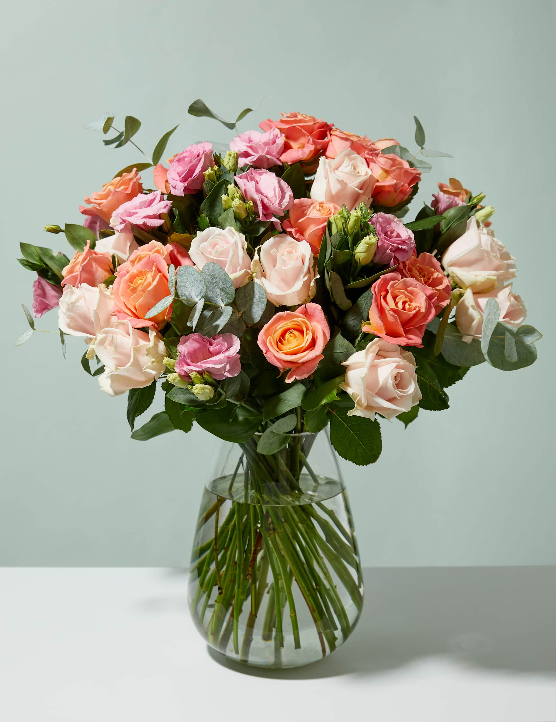 M&S Pink Rose & Lisianthus Bouquet