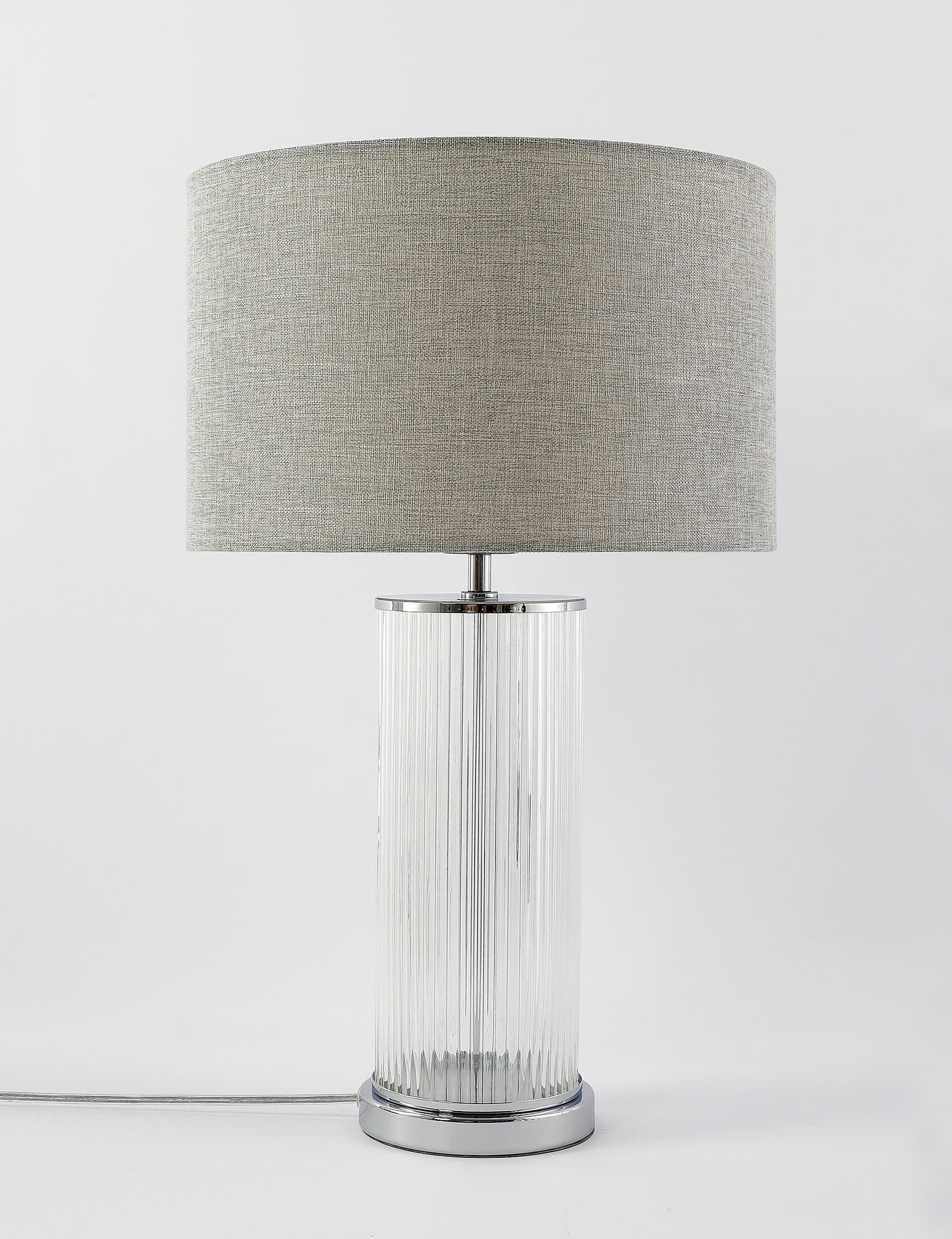 M&S Monroe Table Lamp - Silver Mix, Antique Brass,Silver Mix