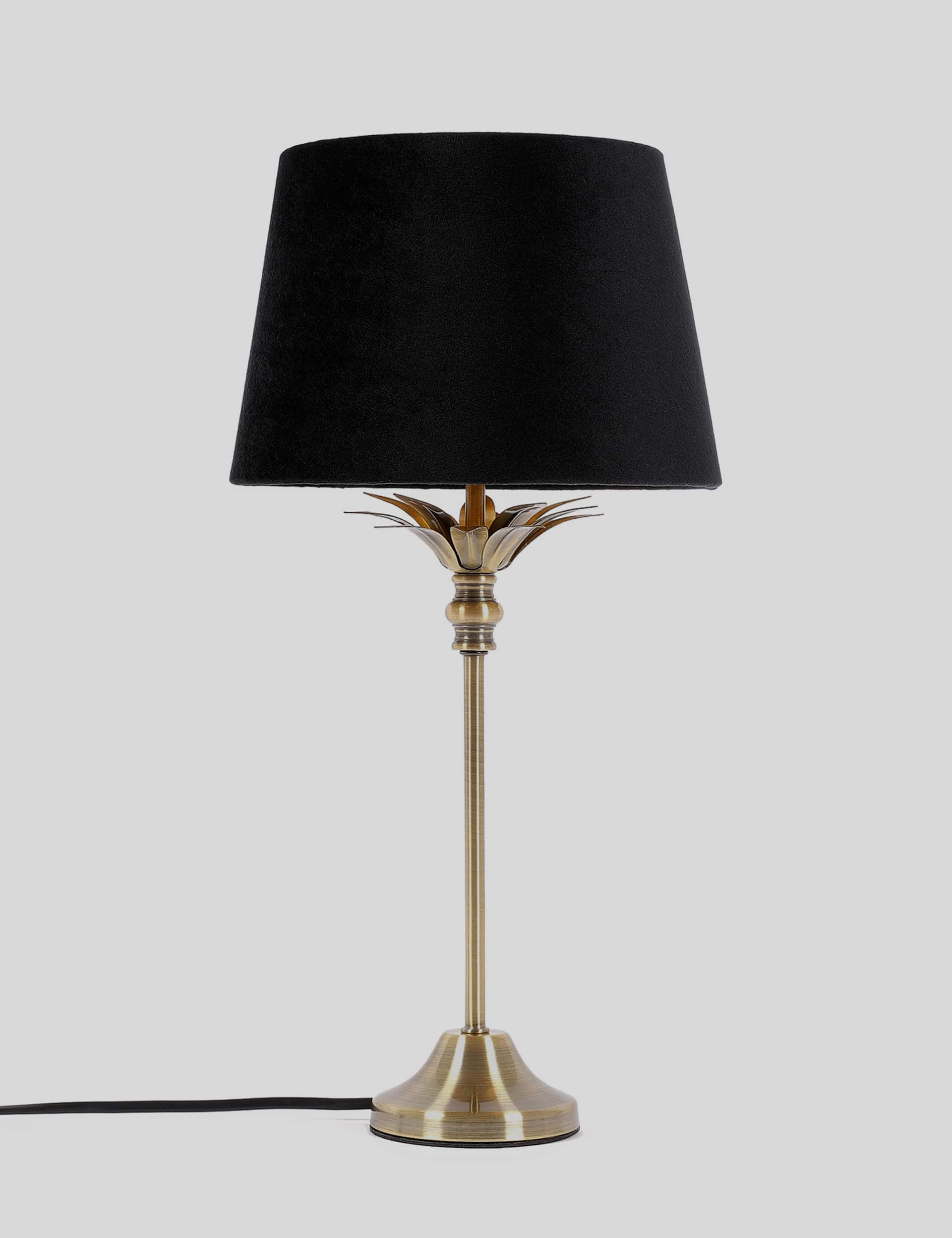 M&S Palm Table Lamp - Antique Brass, Antique Brass