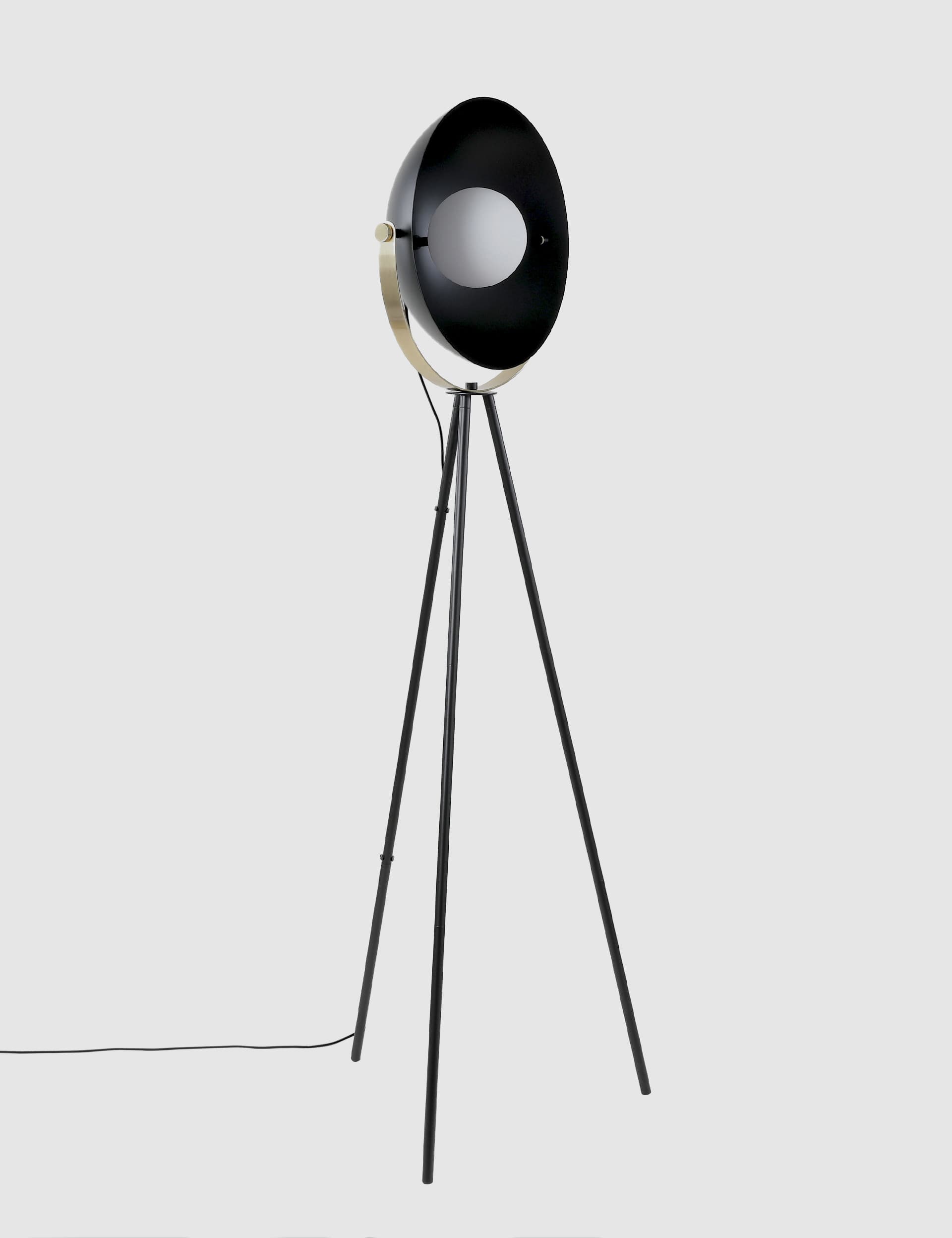 M&S Tripod Floor Lamp - Black, Black