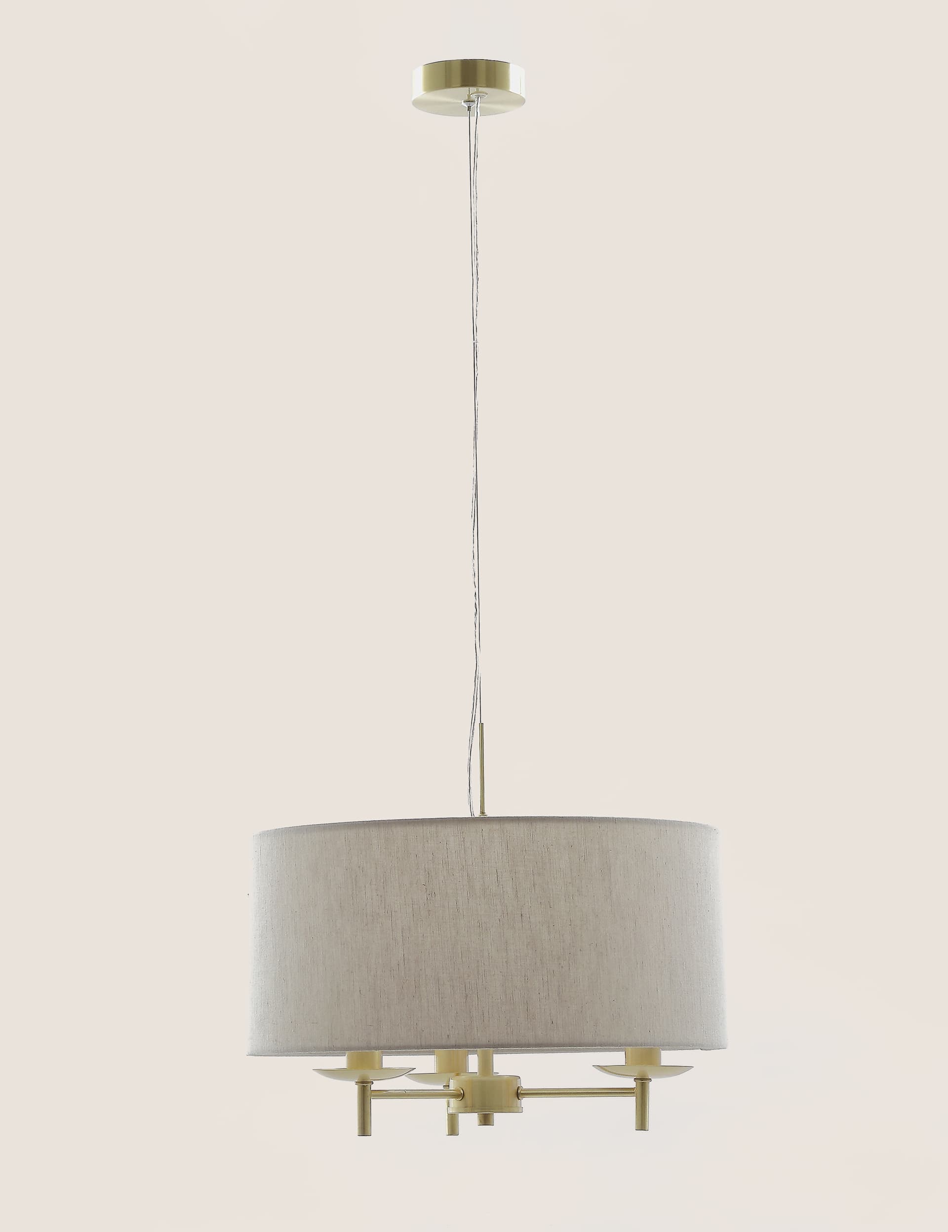 M&S Fleur Pendant Light - Antique Brass, Antique Brass,Grey Mix