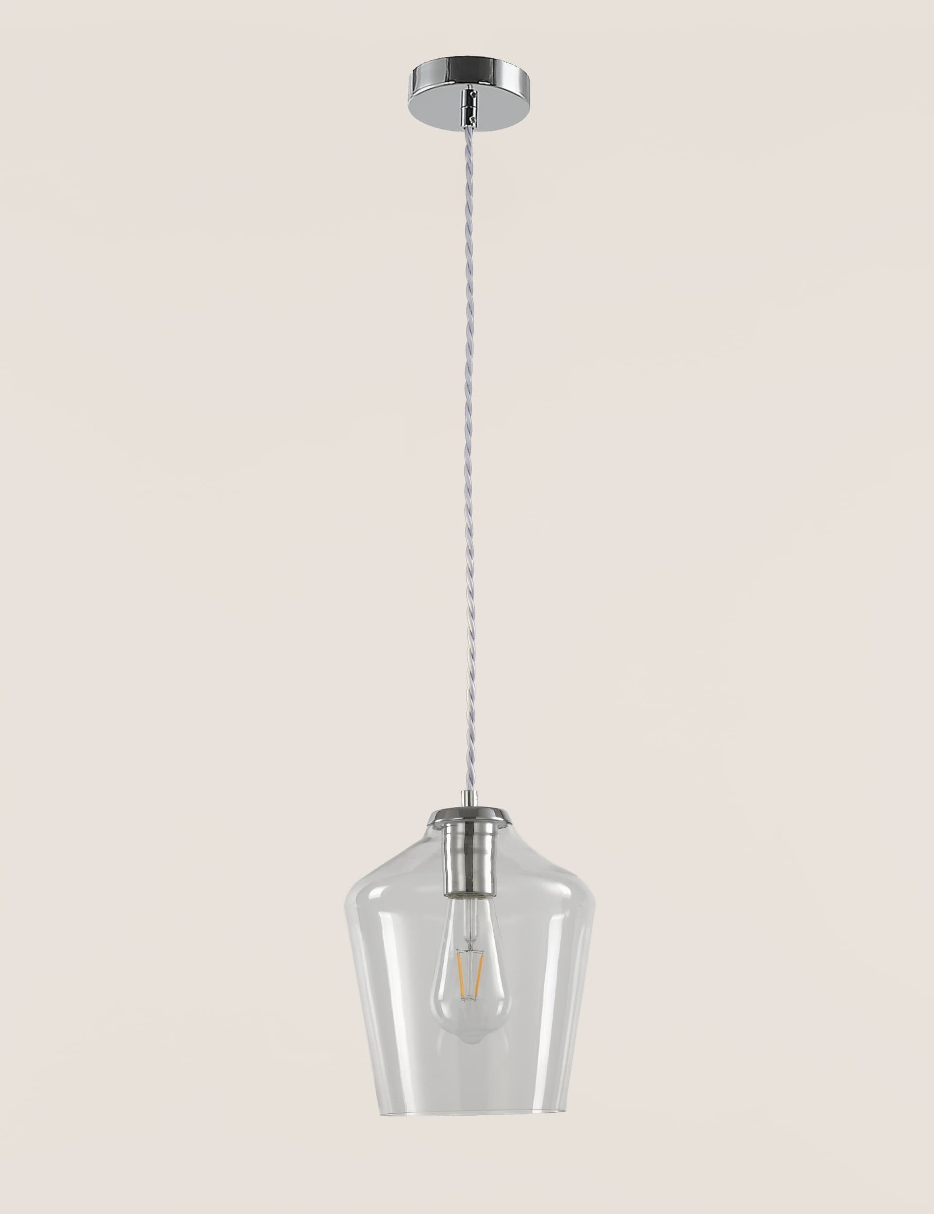 M&S Claudia Pendant Light - Clear, Clear