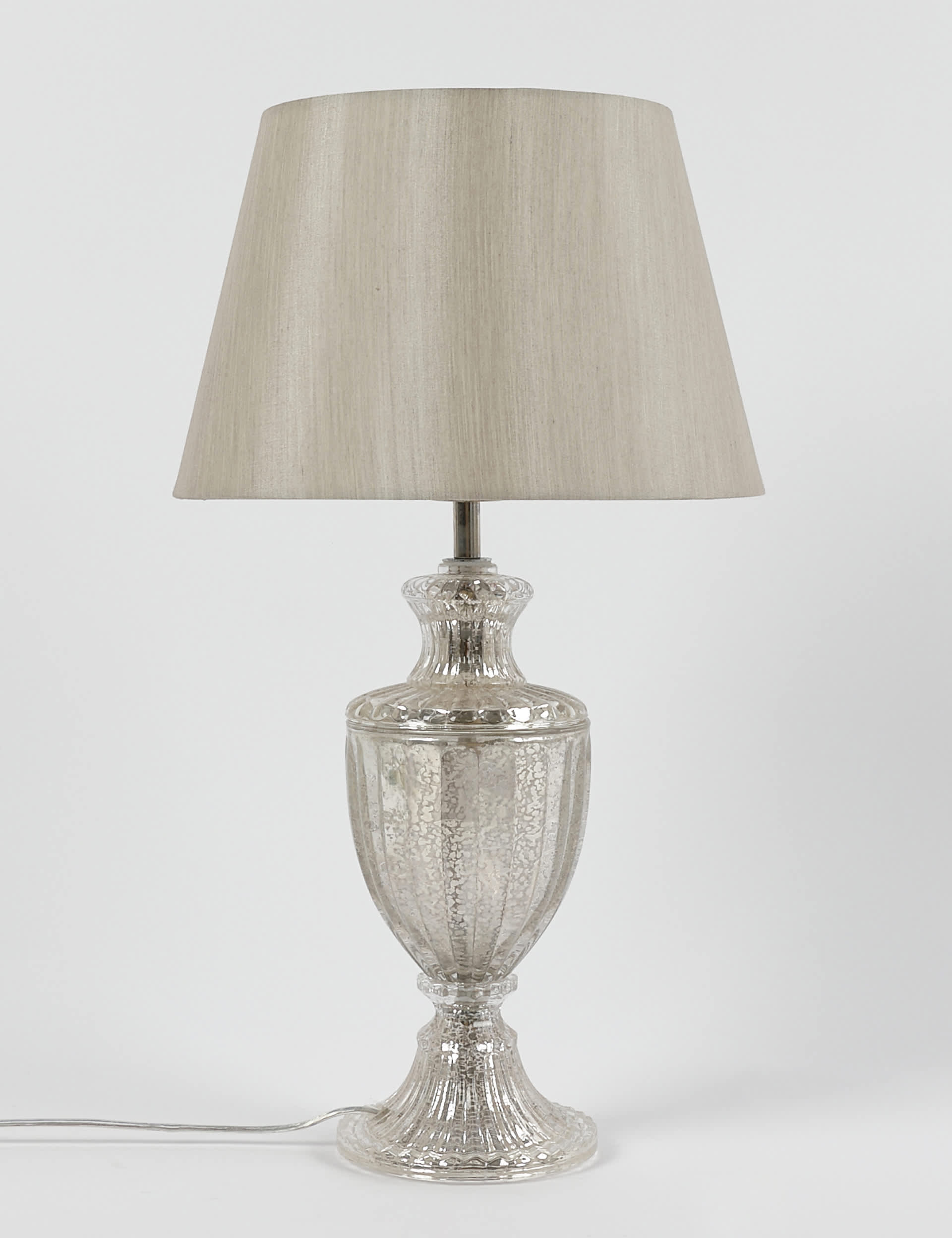 M&S Collection Mercury Urn Table Lamp - Silver Mix, Silver Mix