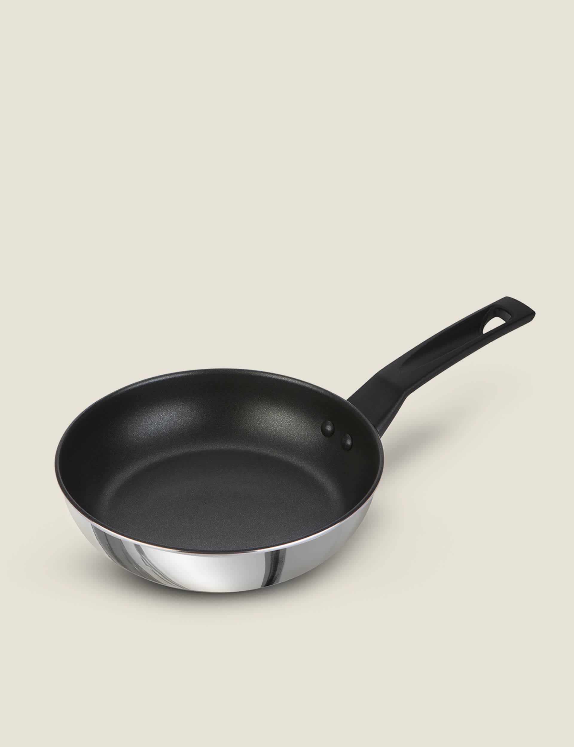 Prestige Stainless Steel 21cm Frying Pan - Silver, Silver