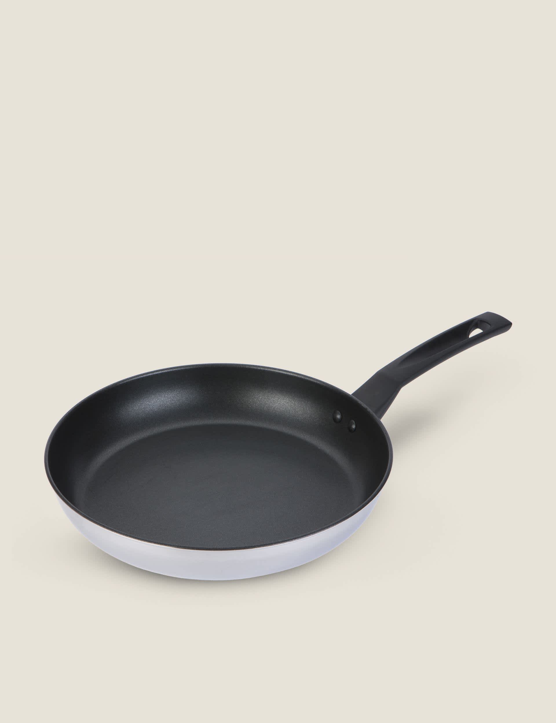 Prestige Stainless Steel 29cm Large Frying Pan - Silver, Silver