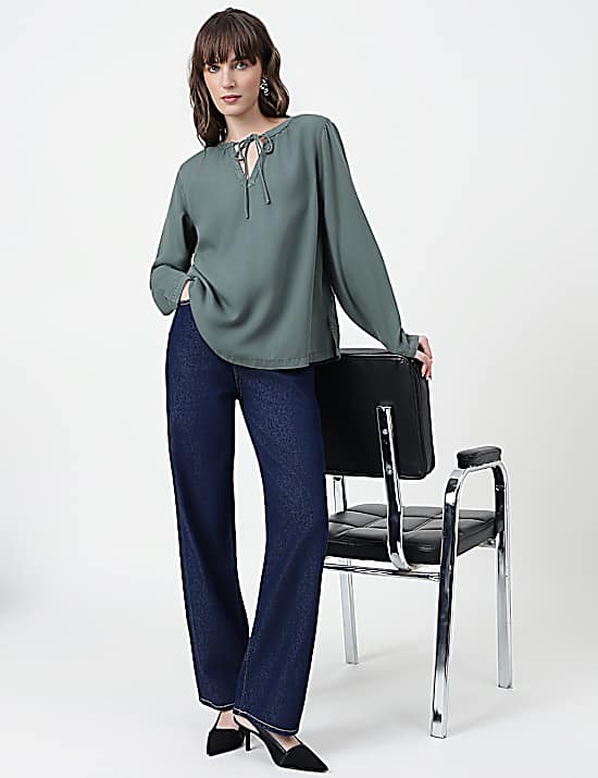 Tailored Striped Longline Waistcoat