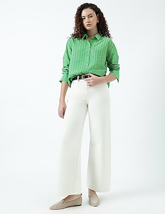 Tailored Striped Longline Waistcoat