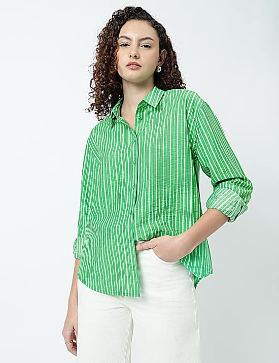 Tailored Striped Longline Waistcoat