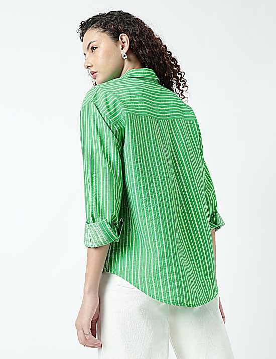 Tailored Striped Longline Waistcoat