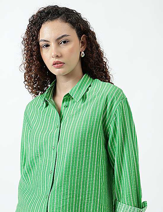 Tailored Striped Longline Waistcoat