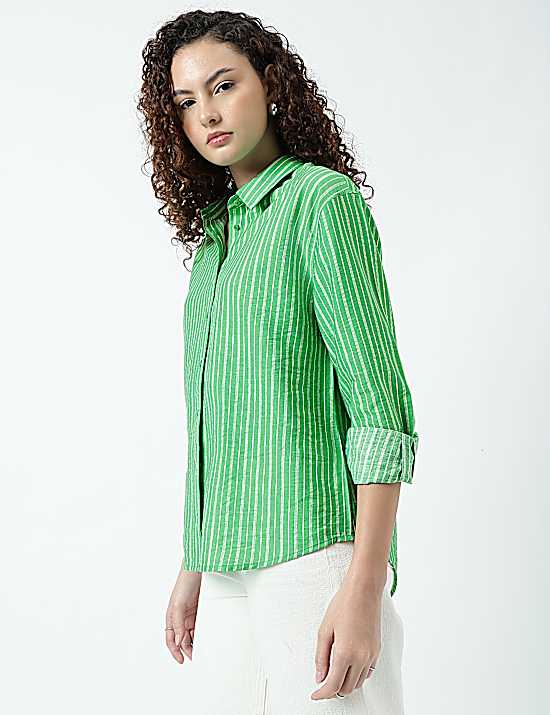 Tailored Striped Longline Waistcoat