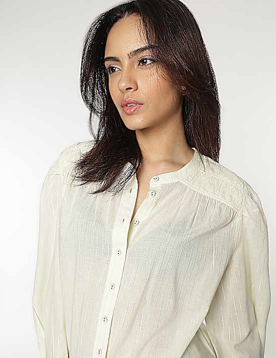 Tailored Striped Longline Waistcoat