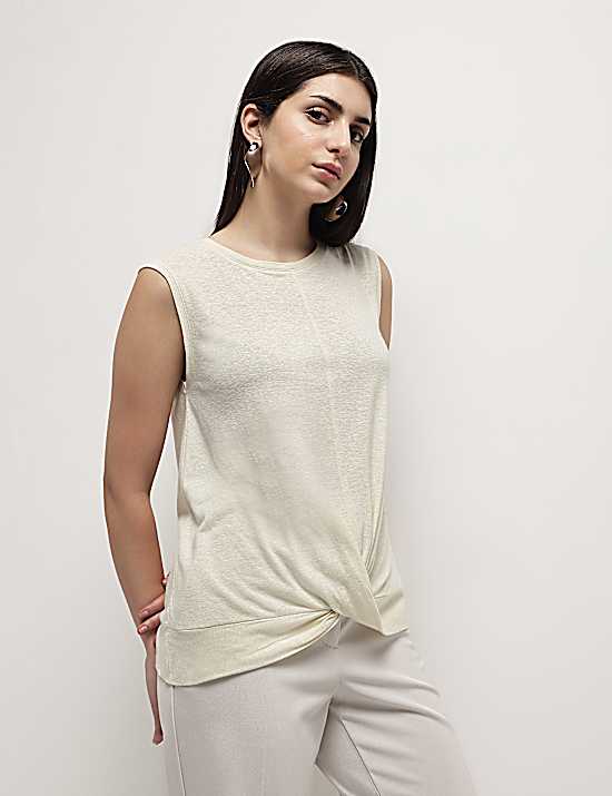 Tailored Striped Longline Waistcoat