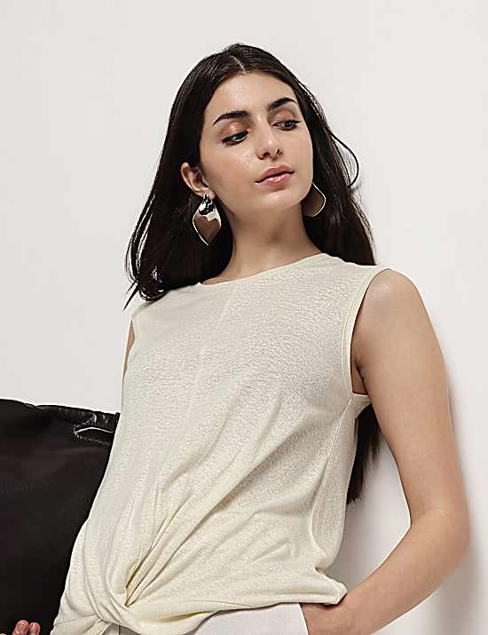 Tailored Striped Longline Waistcoat