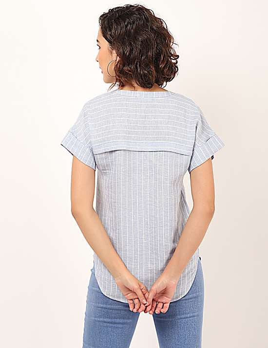 Tailored Striped Longline Waistcoat