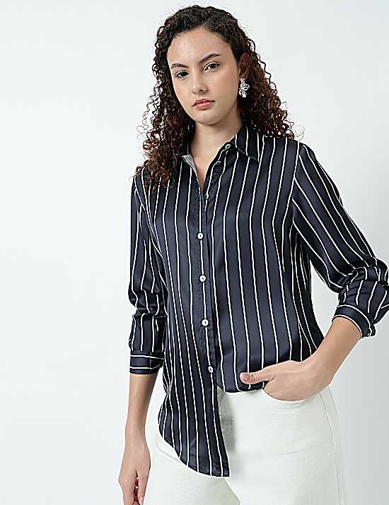 Tailored Striped Longline Waistcoat