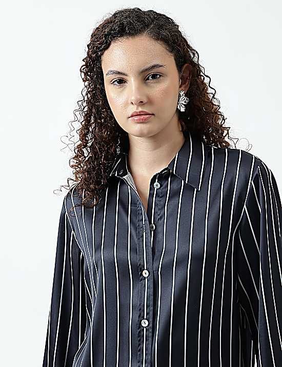 Tailored Striped Longline Waistcoat