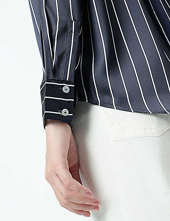 Tailored Striped Longline Waistcoat