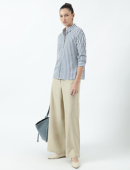 Tailored Striped Longline Waistcoat