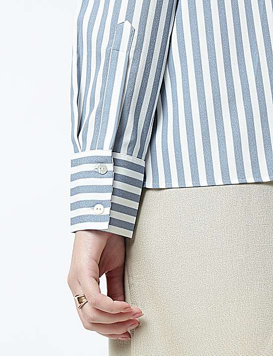 Tailored Striped Longline Waistcoat