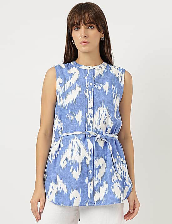 Tailored Striped Longline Waistcoat