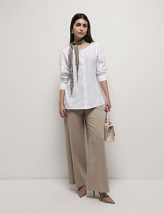 Tailored Striped Longline Waistcoat