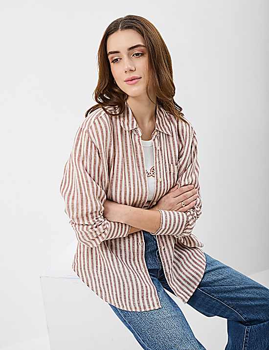 Tailored Striped Longline Waistcoat