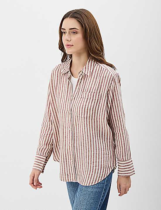 Tailored Striped Longline Waistcoat