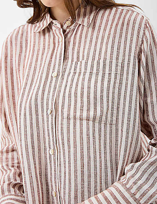 Tailored Striped Longline Waistcoat