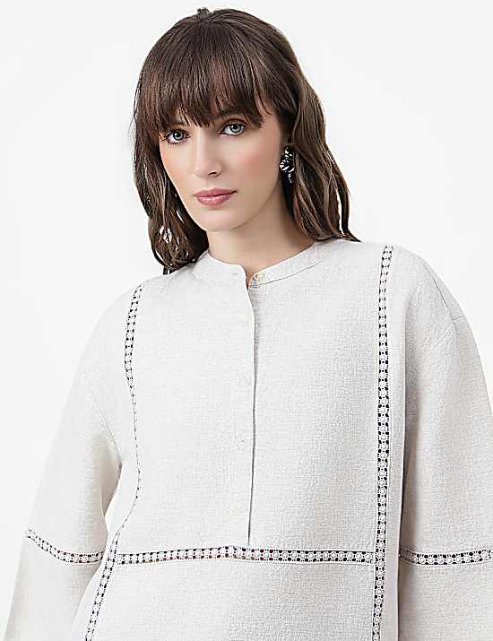 Tailored Striped Longline Waistcoat