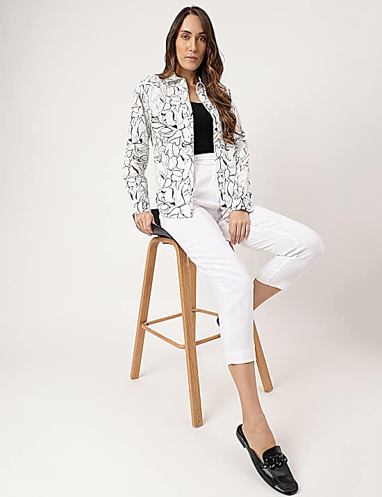 Tailored Striped Longline Waistcoat