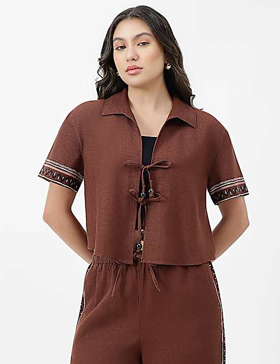 Tailored Striped Longline Waistcoat
