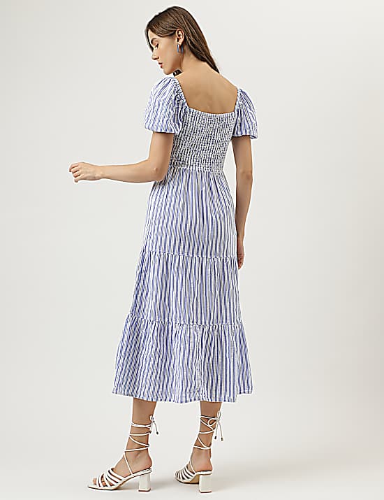 Tailored Striped Longline Waistcoat